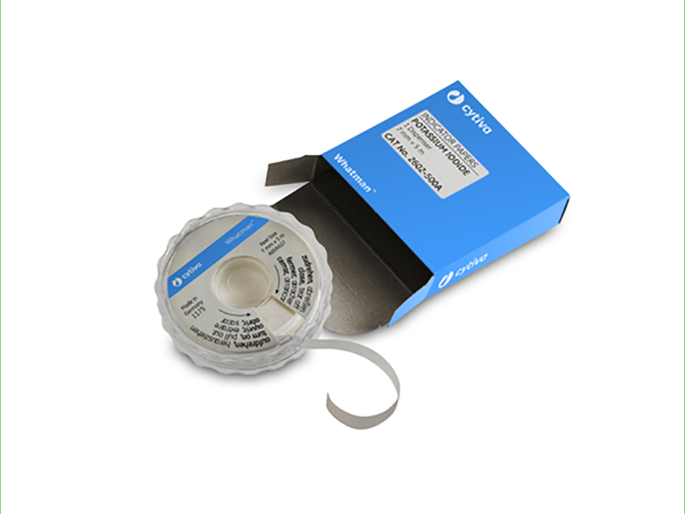 Reel, potassium iodide, 7 mm × 5 m, pH indicators and test papers, specialized test papers, dispense