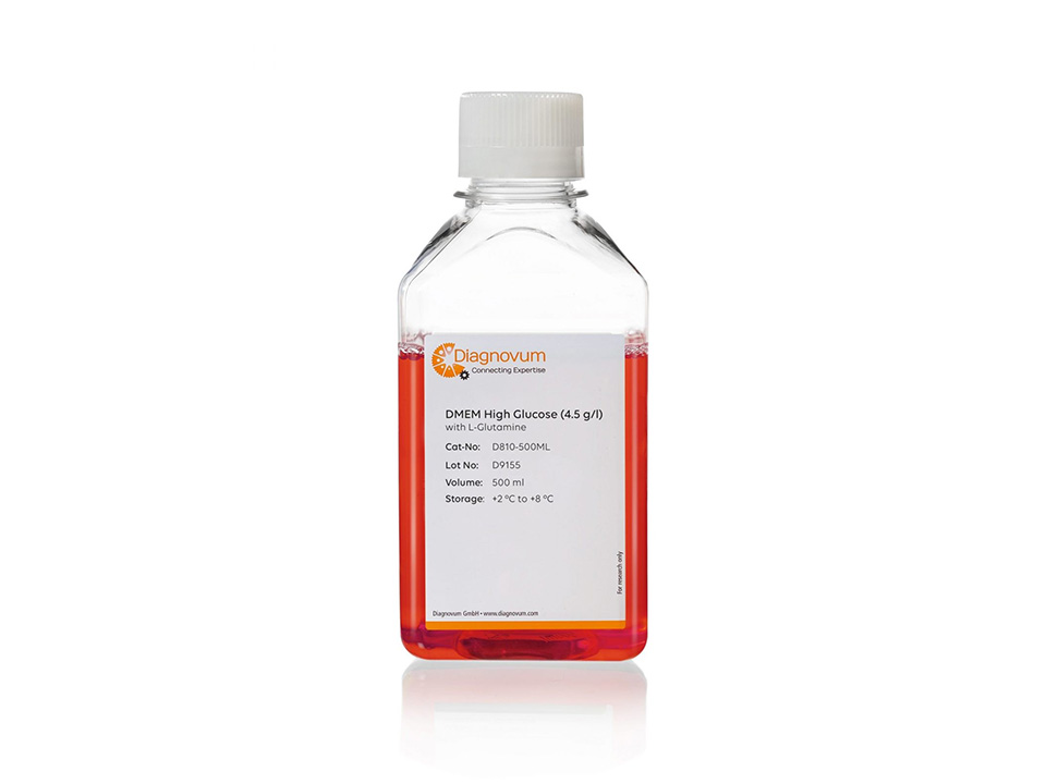 DMEM High Glucose (4.5 g/l), with L-Glutamine / 500 ml