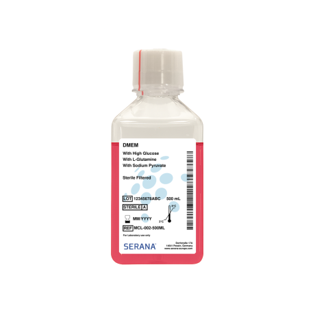 DMEM High Glucose (4.5 g/l), with L-Glutamine / 500 ml