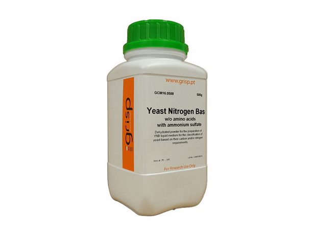 YEAST NITROGEN BASE W/O ADDED AMINOACIDS & W/O AMMONIUM SULFATE/500g